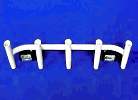 Bolt-on 5 Rods Powder Coated Rod Rack